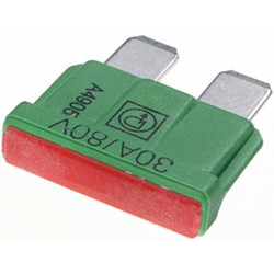 Saugiklis Standartinis mentė 80V 30A Ilgis 19,7mm žalia Pakuotė 10x Hella 8JS711683272