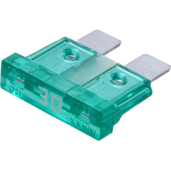 Saugiklis Standartinis mentė 30A Ilgis 20mm žalia Pakuotė 100x iMaXX SI22030