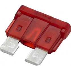 Saugiklis Standartinis mentė 32V 10A Ilgis 18,6mm raudona Pakuotė 50x Hella 8JS711686002