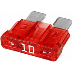 Saugiklis Standartinis mentė 32V 10A Ilgis 18,6mm raudona Pakuotė 50x Hella 8JS711686002