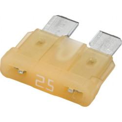 Saugiklis Standartinis mentė 32V 25A Ilgis 18,6mm balta Pakuotė 50x Hella 8JS711689002