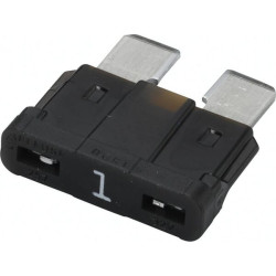 Saugiklis Standartinis mentė 32V 1A Ilgis 18,6mm juoda Pakuotė 50x Hella 8JS711683011