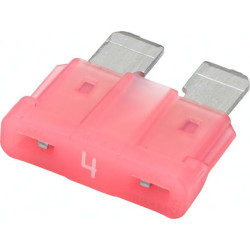 Saugiklis Standartinis mentė 32V 4A ilgis 18,6mm rožinė pakuotė 50x Hella 8JS711683052