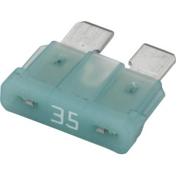 Saugiklis Standartinis mentė 32V 35A Ilgis 18,6mm mėlyna Pakuotė 50x Hella 8JS711683042