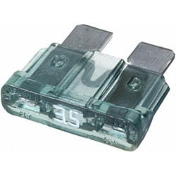 Saugiklis Standartinis mentė 32V 35A Ilgis 18,6mm mėlyna Pakuotė 50x Hella 8JS711683042