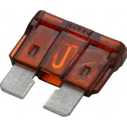 Saugiklis Standartinis mentė 32V 7.5A Ilgis 18.6mm ruda Pakuotė 50x Hella 8JS711685002
