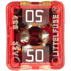 Saugiklis Pal 50A Ilgis 23,1mm raudona Pakuotė 1x Hella 8JS740026431