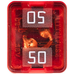 Saugiklis Pal 50A Ilgis 12mm raudona Hella 8JS740026771