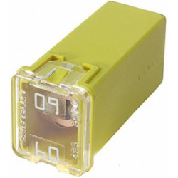 Saugiklis Pal 60A ilgis 23,1 mm geltona pakuotė 1x Hella 8JS740026441