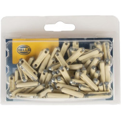 Saugiklis Torpedo 5A ilgis 25mm geltona pakuotė 100x Hella 8JS704073003