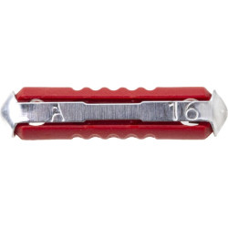 Saugiklis Torpedo 16A ilgis 25mm raudona pakuotė 100x iMaXX SI12016