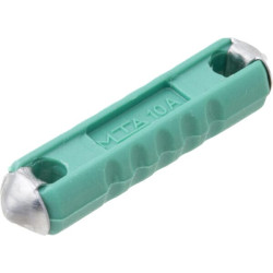 Saugiklis Torpedo 10A Ilgis 25mm žalia Pakuotė 100x SI12010