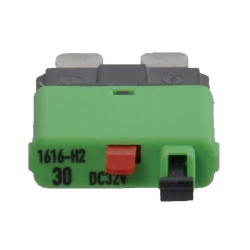 Saugiklis Terminis rankinis atstatymas 28V 30A Ilgis 34,4 mm žalias E.T.A SI25130