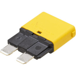 Saugiklis Terminis rankinis atstatymas 28V 20A Ilgis 34,4 mm geltona E.T.A SI25020