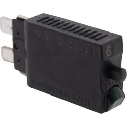 Saugiklis Terminis rankinis atstatymas 28V 6A Ilgis 51,6 mm žalias E.T.A SI26006