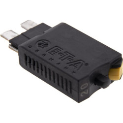 Saugiklis Terminis rankinis atstatymas 28V 20A Ilgis 51,6 mm geltona E.T.A SI26020