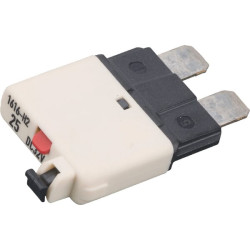 Saugiklis Terminis rankinis atstatymas 28V 25A Ilgis 34,4 mm baltas E.T.A SI25125