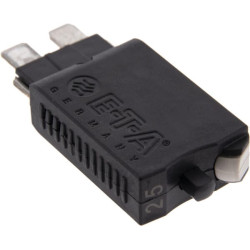 Saugiklis Terminis rankinis atstatymas 28V 25A Ilgis 51,6 mm baltas E.T.A SI26025