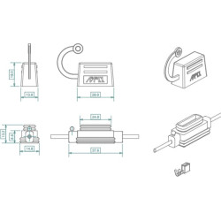 Ašmenys Saugiklio laikiklis SI20153A