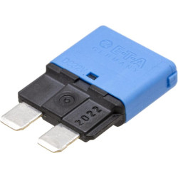 Saugiklis Terminis rankinis atstatymas 28V 15A Ilgis 34,4 mm mėlynas E.T.A SI25015