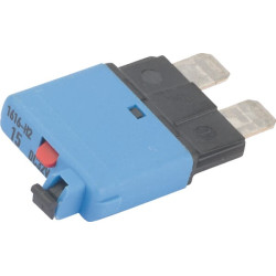 Saugiklis Terminis rankinis atstatymas 28V 15A Ilgis 34,4 mm mėlynas E.T.A SI25115
