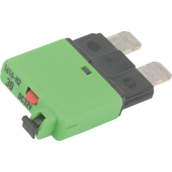 Saugiklis Terminis rankinis atstatymas 28V 30A Ilgis 34,4 mm žalias E.T.A SI25130