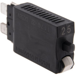 Saugiklis Terminis rankinis atstatymas 28V 25A Ilgis 51,6 mm baltas E.T.A SI26025