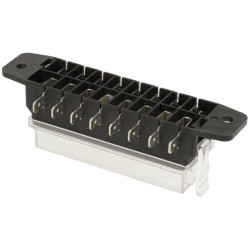 Saugiklių dėžutės 8 kontaktų gnybtas, maks. 32V 15A (ATO/ATC), 16x6,3 mm FB10006KR