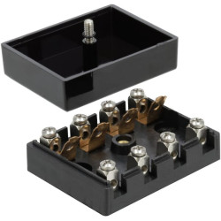 Saugiklių dėžutė keraminė 4 krypčių, 12/24V, varžtiniai gnybtai FB10007KR