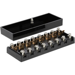 Saugiklių dėžutė keraminė 8 krypčių, 12/24V, varžtiniai gnybtai FB10009KR