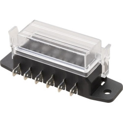 Saugiklių dėžutės 6 kontaktų gnybtas, maks. 32V 15A (ATO/ATC), 12x6,3 mm FB10005KR
