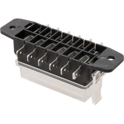Saugiklių dėžutės 6 kontaktų gnybtas, maks. 32V 15A (ATO/ATC), 12x6,3 mm FB10005KR