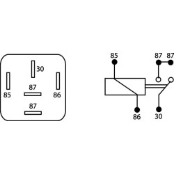 Mini kontaktinė relė 12V EL610102