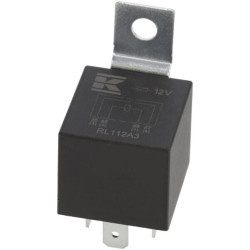 Mini relė 12V, normaliai atvira, 40A, su laikikliu RL112A3