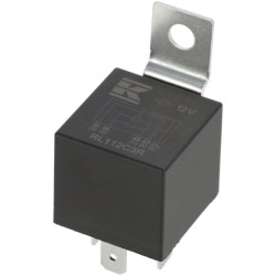 Mini relė 12V, perjungiklis, 30A/40A, su rezistoriumi, su laikikliu RL112C3R