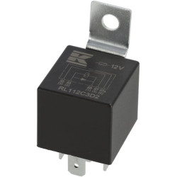 Mini relė 12V, perjungiklis, 30A/40A, diodas, su laikikliu RL112C3D2