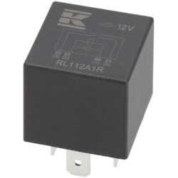 Relė 12V, normaliai atidaryta, 40A, su rezistoriumi, be laikiklio RL112A1R
