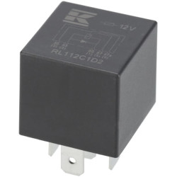 Mini relė 12V, perjungiklis, 30A/40A, diodas, be laikiklio RL112C1D2