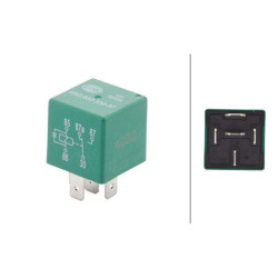 Relės pagrindinė srovė 30/40A, 12V, 5 kontaktų su slopinimo diodu 4RD933332371