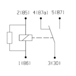 Relė 24V 10/20A 0986332404