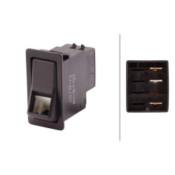 Svirties jungiklis, I-0, 5 kontaktų, su komforto funkcija 6FH004570121