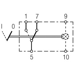 Svirties jungiklis, I-0, 5 kontaktų, su komforto funkcija 6FH004570121