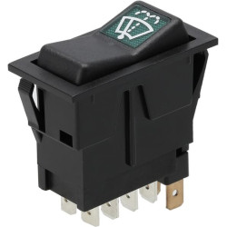 Svirties jungiklis, I-0-(II), ant mamos, 12V, 8 kontaktų, priekinio stiklo valytuvas SW10041KR