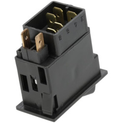 Svirties jungiklis, II+I-0, išjungtas ir įjungtas, 12V, 7 kontaktų, vietos apšvietimas, su lempute SW10031KR