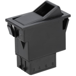 Svirties jungiklis, II-0-I, įjungimas-išjungimas, 12/24V, 3 kontaktų, funkcinis apšvietimas, su lempute SW10027KR