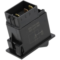 Svirties jungiklis, II-0-I, įjungimas-išjungimas, 12/24V, 3 kontaktų, funkcinis apšvietimas, su lempute SW10027KR