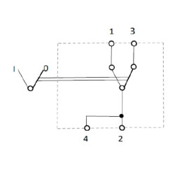 Svirties jungiklis, I-0, įjungtas, 12V, 4 kontaktų, priekinių ratų pavara SW10036KR