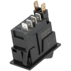 Svirties jungiklis, I-0-II, įjungiamas, 12V, 4 kontaktų, priekinio stiklo valytuvas SW10048KR