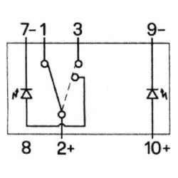 Svirties jungiklis, 0-I, išjungtas, 7 kontaktų 16716103