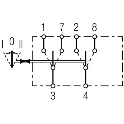 Svirties jungiklis, (I)-0-(-II), 6 kontaktų, be komforto funkcijos 6GM007832261